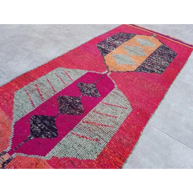 1960s 1960s Oushak Anatolian Floral Runner For Sale - Image 5 of 11