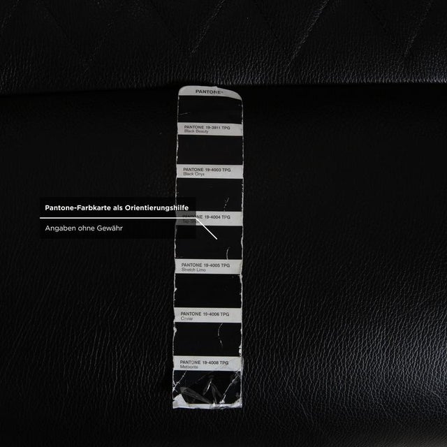 Michelle Leather Chrome Two-Seater Black Manual Function Sofa from Stressless For Sale - Image 10 of 14