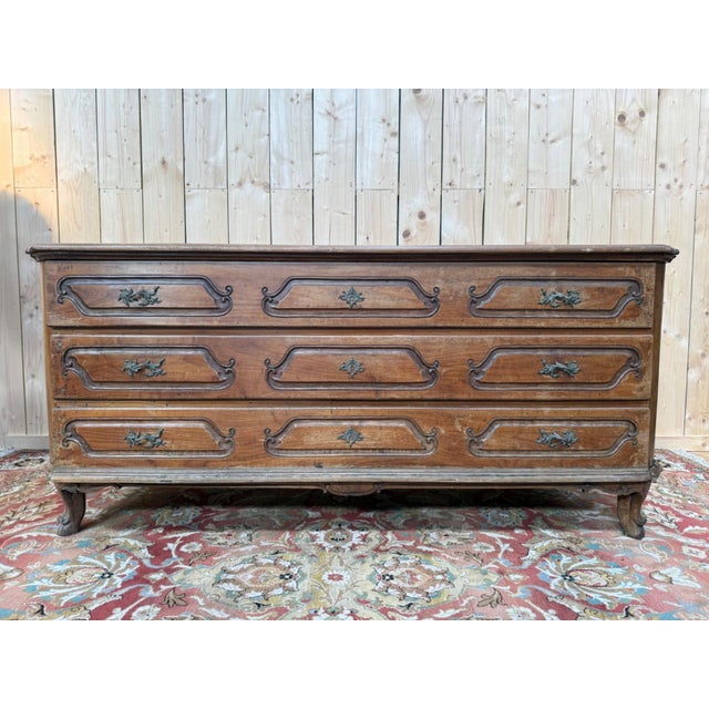 Louis XV Commode with Trouser Storage in Cherrywood For Sale - Image 9 of 9