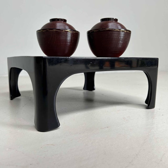 Urushi Lacquer Tea Ceremony Serving Table, Japan, 1920s For Sale - Image 11 of 16