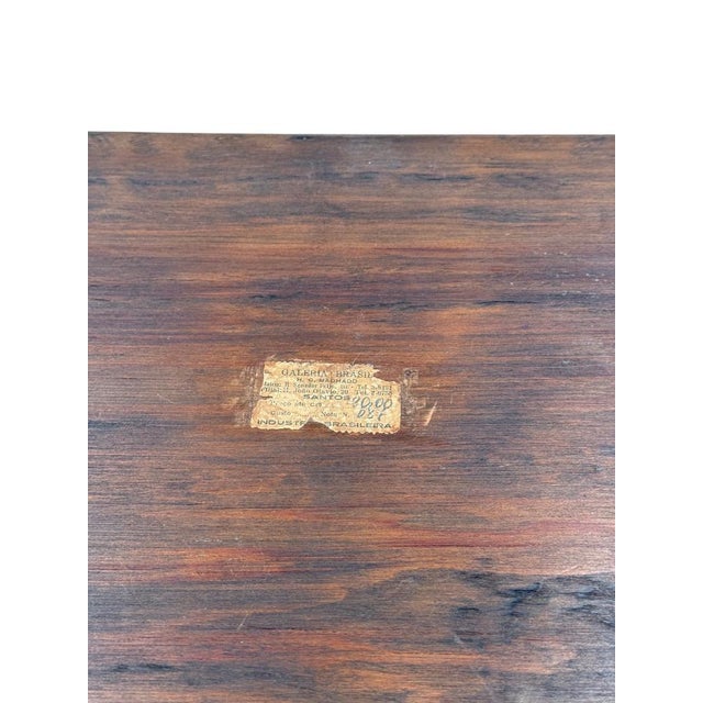 Mid-Century Modern Inlaid Wood and Butterfly Wing Tray, Brazil, 1950s For Sale - Image 9 of 12