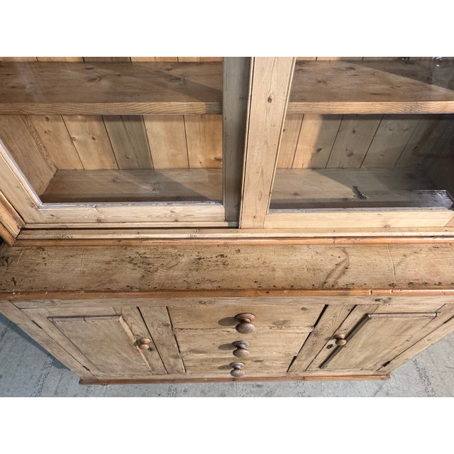 Brown Pine Kitchen Dresser, 1890 For Sale - Image 8 of 11