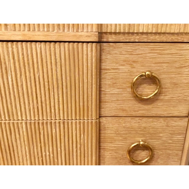 Ambella Home Modern Cerused Finished Tambour Sink Chest/Vanity Chairish