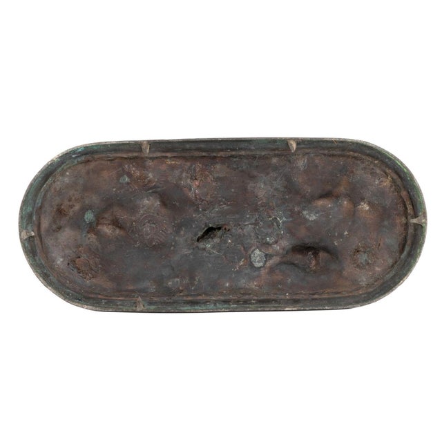 French Cavalier & Mount Patinated Metal Sculpture For Sale In New York - Image 6 of 6