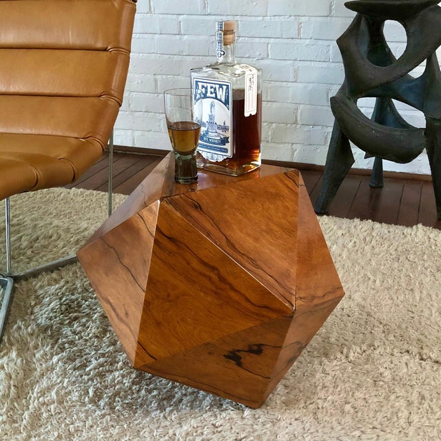 Deltahedron Rosewood Side Table For Sale - Image 10 of 10