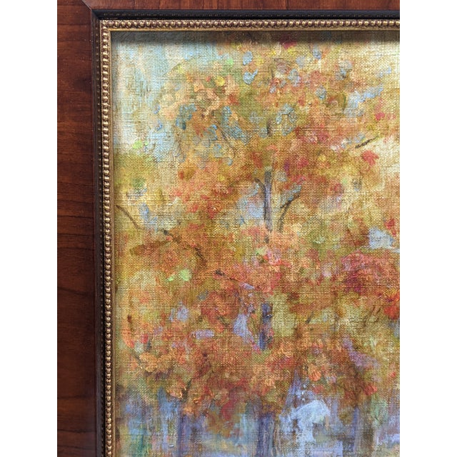 Mid 20th Century V. Scoville Wing Original Equestrian Hunt Oil Painting, Red Coats, Autumn Golds, Ralph Lauren Style For Sale - Image 12 of 18