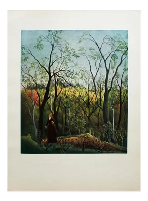 1930s After Henri Rousseau "La Promenade", First Edition Swiss Lithograph