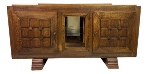 Vintage Oak Sideboard by Gaston Poisson, 1930s