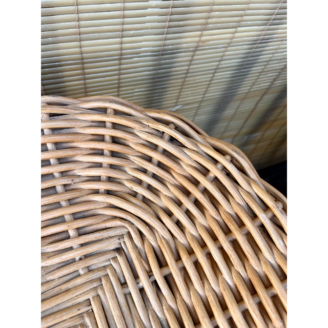 A Pair of Coastal Style Braided Rattan Side Tables. Circa 1980s. For Sale - Image 17 of 18