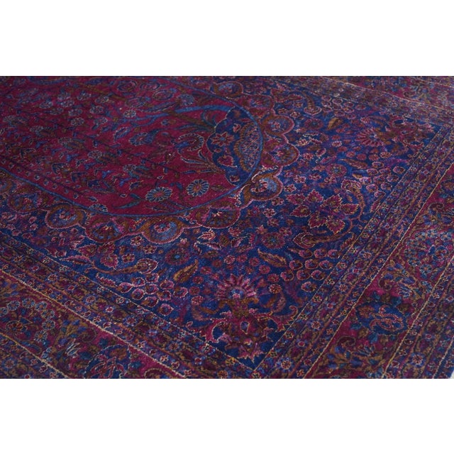 Antique Kashan Rug 4'2'' x 7'0''.