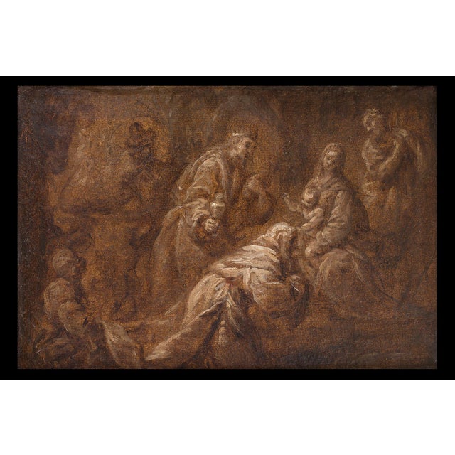 Giuseppe Nuvolone (Milan, 1619 – 1703) Title: Adoration of the Magi Medium: Oil on paper applied to canvas Dimensions:...