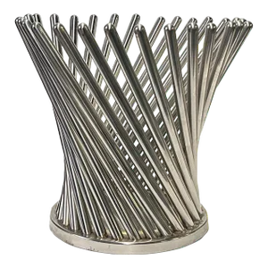 Artistic Stainless Steel Spiral Sticks Fruits Container Stand Riser Display