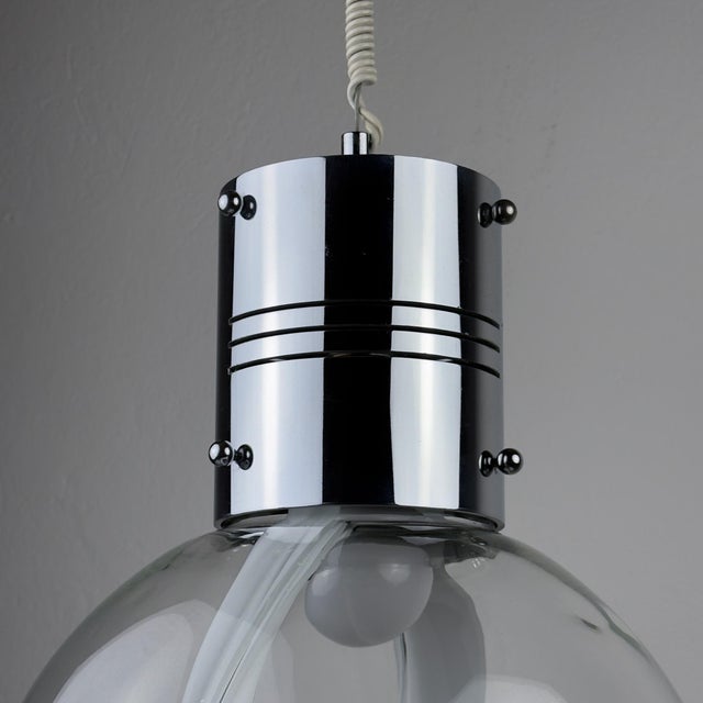 Vintage Membrane Pendant Lamp by Toni Zuccheri for Venini, Italy, 1960s For Sale - Image 18 of 18