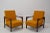 Made in Czechoslovakia. Made of wood, fabric. Upholstery bears signs of use. Original condition.