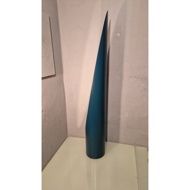 Floor Mirror in Petrol Blue For Sale - Image 9 of 11