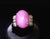 Modern Late 20th Century Rare 21.42ct Natural Pink Star Sapphire & 0.32ct Diamond Platinum Ring, Size 8.5 For Sale - Image 3 of 18
