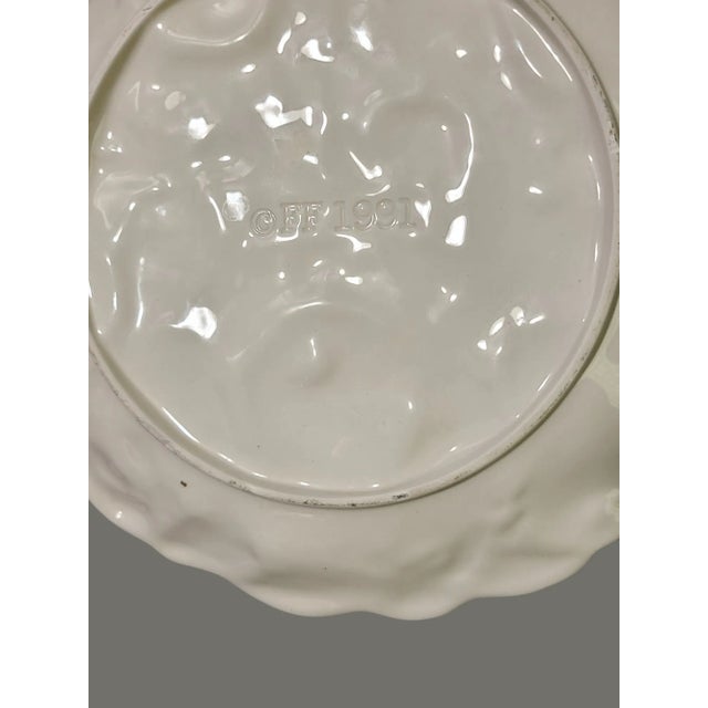 Ceramic Vintage 1991 Fitz & Floyd Woodland Fruit Majolica Platter For Sale - Image 7 of 8