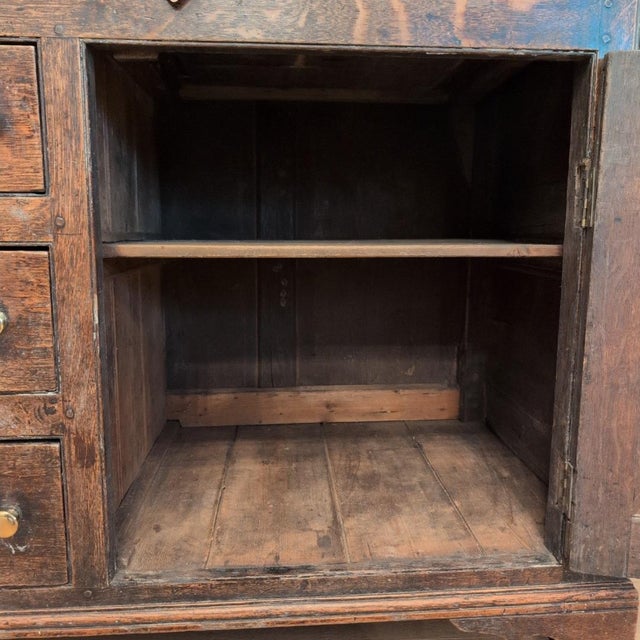 Early 19th Century Georgian Oak Glazed Dresser For Sale - Image 11 of 12