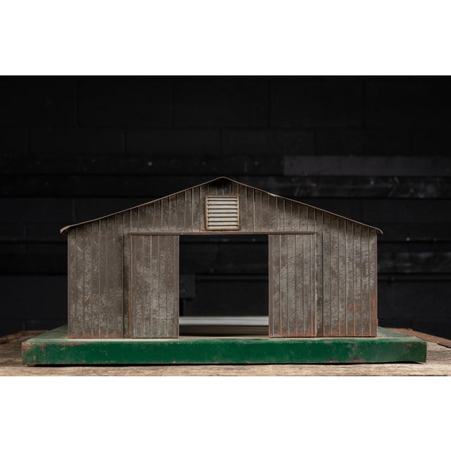 c. 1940s; mfd. by Hartwig Inc. for Cutler Metal Products Co. - Camden, NJ Vintage salesman sample barn or farm building....