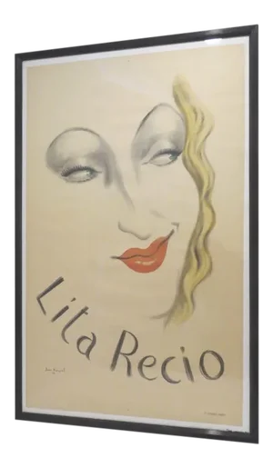 1940s Lita Recio by Jean Karquel Poster, Framed