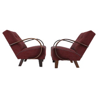 Set of Armchairs by Jindrich Halabala, 1950s For Sale