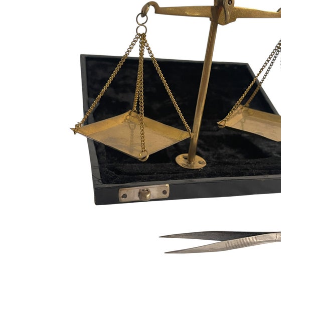 Antique Travel Scale for Weighing Valuables, 20th Century For Sale - Image 4 of 6