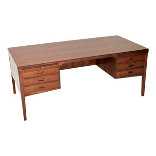 Large Vintage Danish Executive Desk, 1960 For Sale