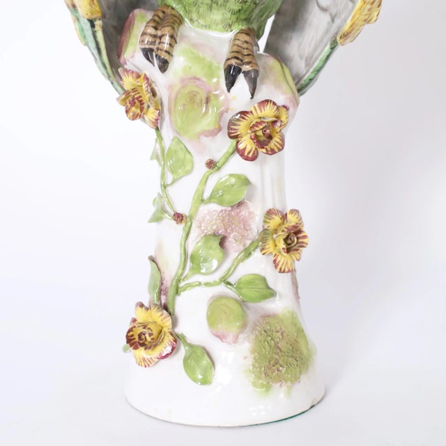 Ceramic German Porcelain Parrot For Sale - Image 7 of 8