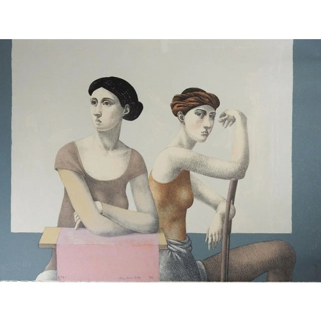 1980s 1980 Allan Evan Feltus Dancers Lithograph For Sale - Image 5 of 5