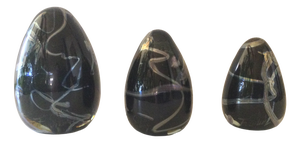 Glass Eggs by Florea Silviu, Set of 3