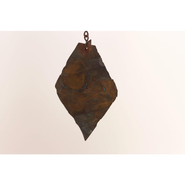 Vintage Verdigris Cast Bronze Wind Bell / Wind Chime by Joe Ursutz For Sale - Image 14 of 16