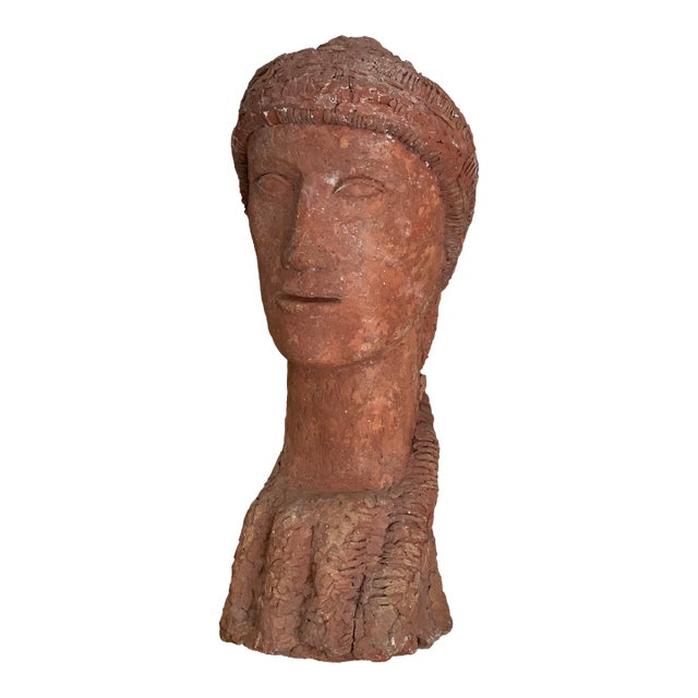Terra-Cotta Head/Bust Sculpture For Sale
