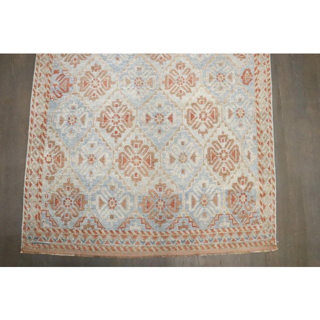 Early 20th Century Light Blue Persian Balouch Throw Rug , 3'2'' X 4'11'' For Sale - Image 5 of 7