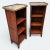 Wood Antique Pair of 19th Century Slender French Directoire Style Mahogany Marble Topped Diminutive Open Bookcases For Sale - Image 7 of 11