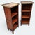 Wood Pair of 19th Century Slender French Directoire Style Mahogany Marble Topped Diminutive Open Bookcases For Sale - Image 7 of 11