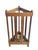 English Antique English Bobbin-Turned Oak Umbrella & Cane Stand With Brass Liner For Sale - Image 3 of 16