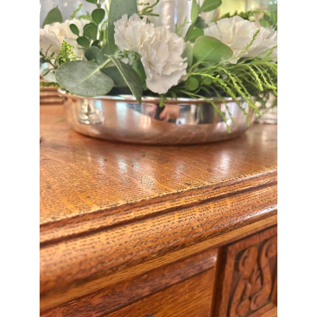 1959 Eugen Ferner German Modernist Silverplate Floral Centerpiece Ring For Sale - Image 11 of 11