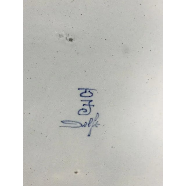 Ceramic Dutch Delft Wall Plaque After a Painting by P.J.C. Gabriel from Porceleyne Fles, 1907 For Sale - Image 7 of 9