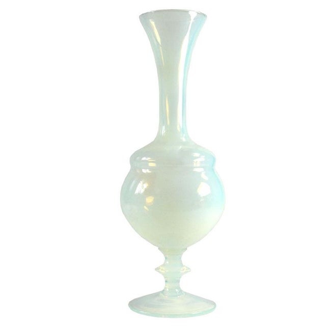 Ivory Italian Glass Vase from Opalina Fiorentina, 1950s For Sale - Image 8 of 8