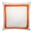 Traditional Pair of Marquess Pillow With Orange Ribbon 22" For Sale - Image 3 of 3