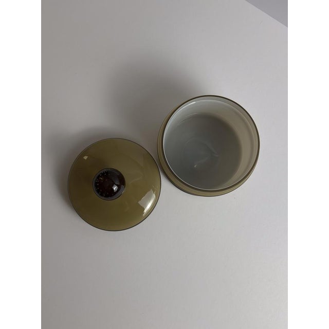 Glass Cased Brown Empoli Glass Apothecary Jar by Carlo Moretti, Italy, 1960s For Sale - Image 7 of 10