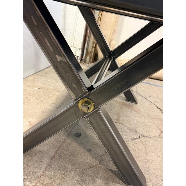 Bid Daddy's Antique Metal Dining Table For Sale - Image 12 of 12