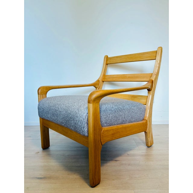 Vintage Oak Lounge Armchair, West Europe, 1970s For Sale - Image 10 of 15