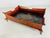 Red Vintage Hand-Painted Tole Ware Galley Tray For Sale - Image 8 of 10