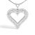 Celebrate someone you love with this stunning diamond heart pendant. This diamond necklace features 2 rows of round...