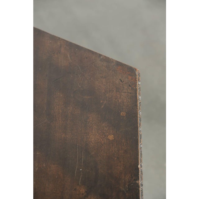 Brown Antique English Wooden Hexagonal Top Turning Book Table, 19th Century For Sale - Image 8 of 17
