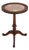 Vintage French Mahogany Pedestal Table W. Inset Marble Top For Sale