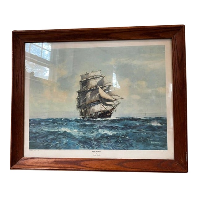 Vintage Print Titled "Red Jacket" by Artist Hugh Knollys For Sale