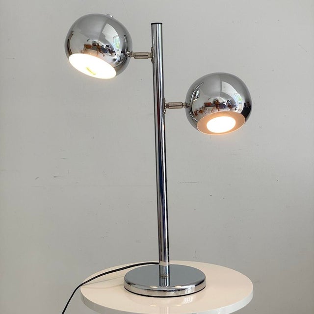 Vintage Chrome Lamp, 1970s For Sale - Image 4 of 7