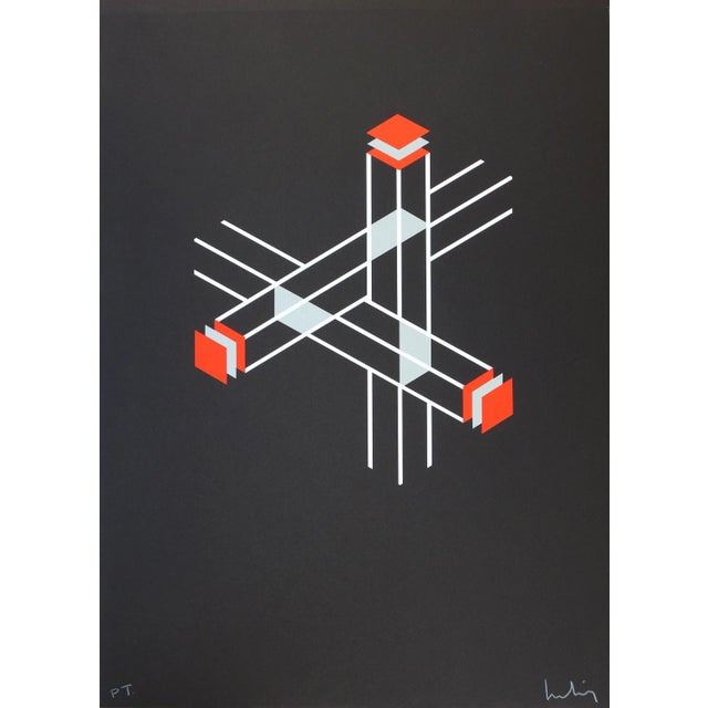 Josep MOLINS Falsaciones del triangulo de Penrose, 2003, Lithograph on paper Guarro Signed and numbered in pencil by the...